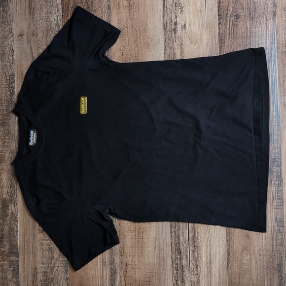 Barbour International Graphic Slim Fit T-shirt Size Large in Black - Picture 1 of 5